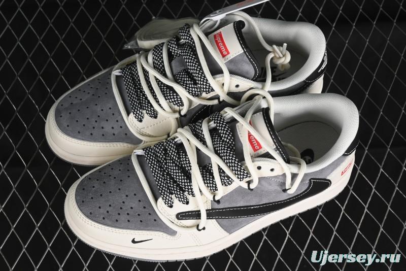 Nike Travis Scott x Fragment Design x Air Jordan 1 Low OG SP AJ1 Supreme Collaboration - SJ0086-132