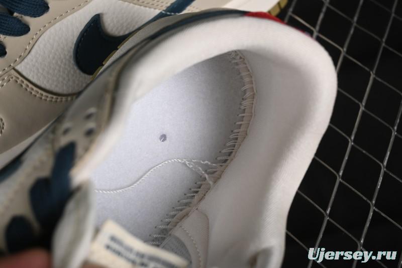 Nike SB Dunk Low Bape Collaboration - Beige Blue Anniversary Custom Low-Top Casual Sneakers CF3688-011