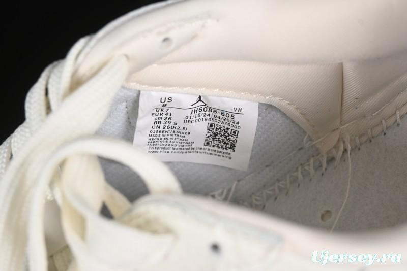 Nike Travis Scott x Fragment Design x Air Jordan 1 Low OG SP AJ1 Levi's Collaboration - White Blue Canvas Low Top Casual Sneakers - JH6088-605