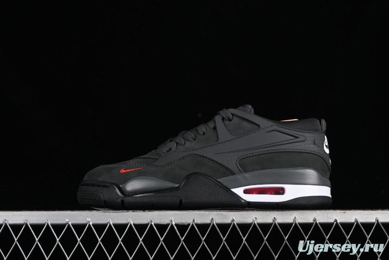 Nike Air Jordan 4 Remastered Retro Sneakers with Suede and Textile Upper - HF4334-004