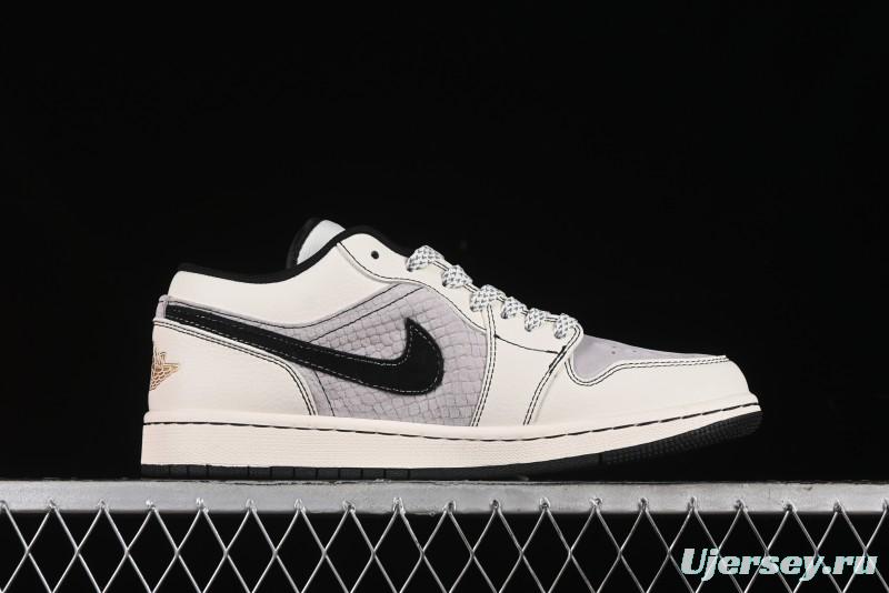 Nike Air Jordan 1 Low Retro Basketball Shoes Custom Black Myth Wukong Design - SJ9950-042