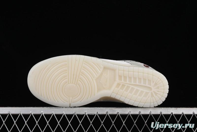 Nike SB Dunk Low Bape Collaboration - Crystal Camouflage Anniversary Custom Low-Top Casual Skate Shoes - JH8040-941