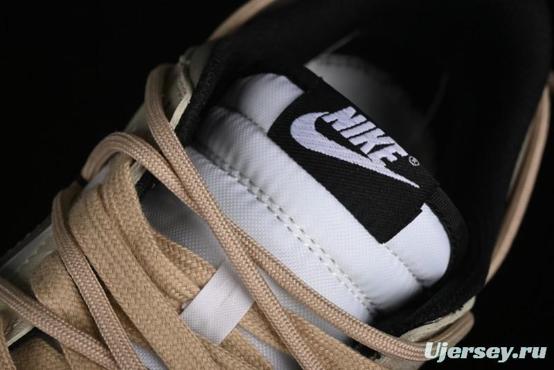 Nike Dunk Low Panda Prank Summer Theme Love Khaki Pudding Milk Tea SB Strap Low-Top Casual Sneakers - CW1590-100