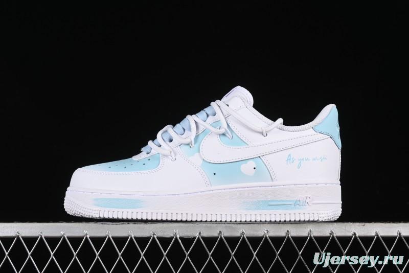Nike Air Force 1 '07 Low Custom Anime Themed Spray Painting Romantic Whisper Casual Sneakers - ZH0316-028