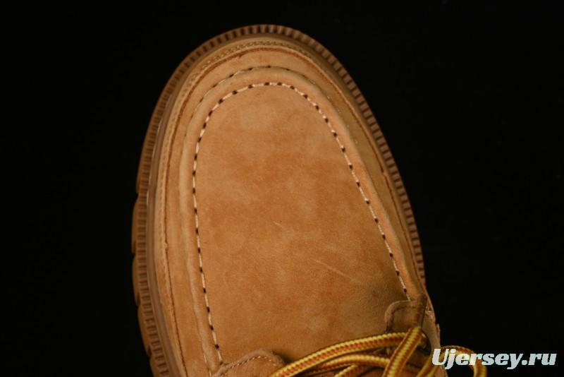 Timberland Low-Top Casual Shoes for Men - 24SS Autumn Collection with Oil-Resistant Italian Leather & Anti-Slip Rubber Outsole - TB73535YELLOW