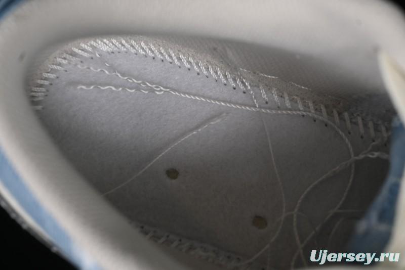 Nike Air Jordan 1 Low MLB Collaboration Retro Blue Denim Custom Basketball Shoes - DC2024-027