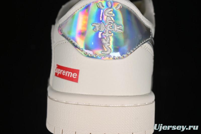 Nike Travis Scott x Fragment Design x Air Jordan 1 Low OG SP AJ1 Supreme Collaboration - CF3688-015