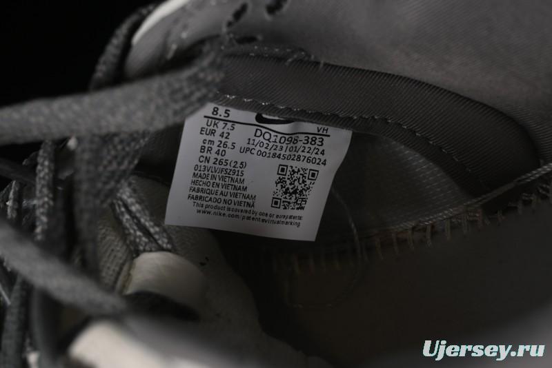 Nike SB Dunk Low Gucci Collaboration Anniversary High-End Custom Sneakers in Off-White & Dark Gray Swoosh - DQ1098-383