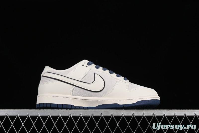 Nike SB Dunk Low The North Face Collaboration - Deep Blue Pig Anniversary High-End Custom Low-Top Casual Skate Shoes - XX2025-325