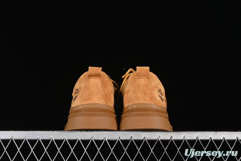 Timberland Low-Top Casual Shoes for Men - 24SS Autumn Collection with Oil-Resistant Italian Leather & Anti-Slip Rubber Outsole - TB73535YELLOW