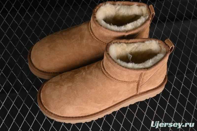 UGG Classic Ultra Mini Short Boots with Genuine Australian Shearling and TREADLITE Outsole - 1116109