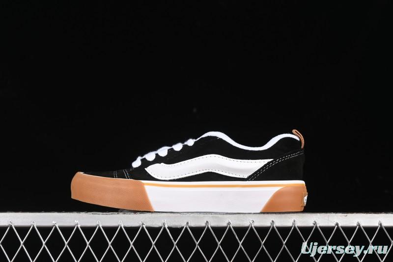 Vans Knu Skool Low Top Retro Casual Vulcanized Skate Shoes with Chunky Tongue - VN0009QCCJI