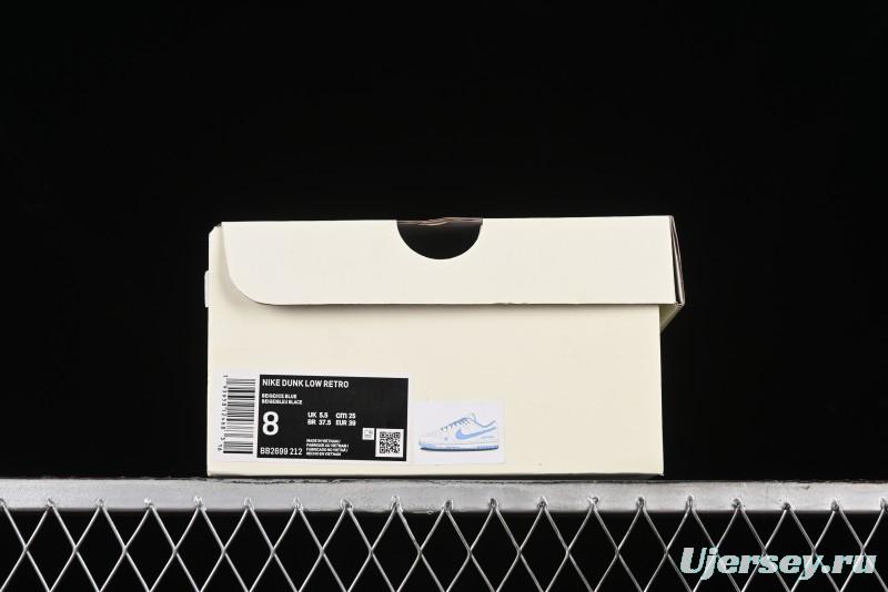 Nike SB Dunk Low UN Collaboration - Sky Blue Anniversary High-End Custom Low-Top Casual Skate Shoes - BB2699-212