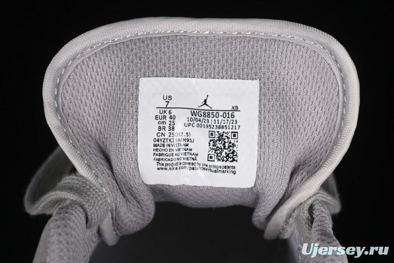 Nike Air Jordan 1 Low Stussy Collaboration - Light Green Elegant Grey Retro Basketball Shoes - WG8850-016