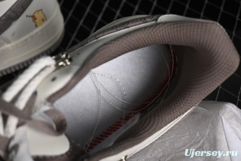 Nike Air Force 1 '07 Low x Capybara "Mona Lisa" Casual Lace-Up Sneakers - LV0506-990