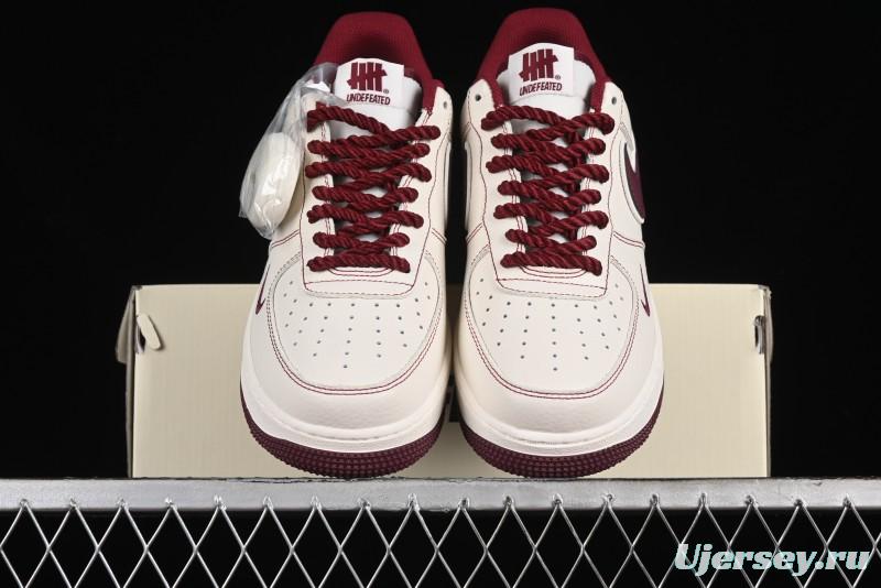 Nike Undefeated Air Force 1'07 Low Casual Sneakers with Custom Leather and Reflective Details - UT2023-206