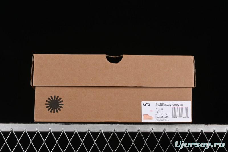 UGG Classic Ultra Mini Platform 3CM Wool Short Boots with TREADLITE Outsole - 1135092