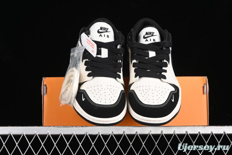 Nike Air Jordan 1 Low AJ1 Marvel Collaboration - Batman Custom High-End Low-Top Basketball Shoes - SJ6650-011