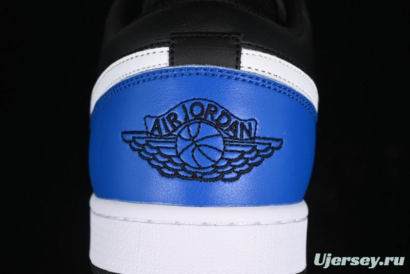 Nike Air Jordan 1 Low Retro Basketball Shoes in Black/Blue - 553558-042