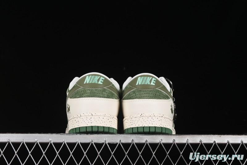 Nike SB Dunk Low Stussy Anniversary Custom Premium Low-Top Casual Sneakers - DQ1098-396