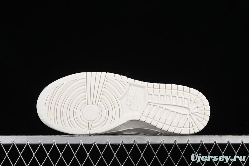 Nike SB Dunk Low Supreme Collaboration - Off-White Green Check Anniversary Customized Low-Top Casual Skate Shoes - DQ1098-391