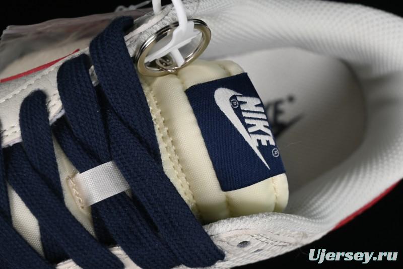 Nike SB Dunk Low Supreme Collaboration - White Dragon Scale Anniversary Custom Low-Top Casual Skate Shoes - BB8685-101