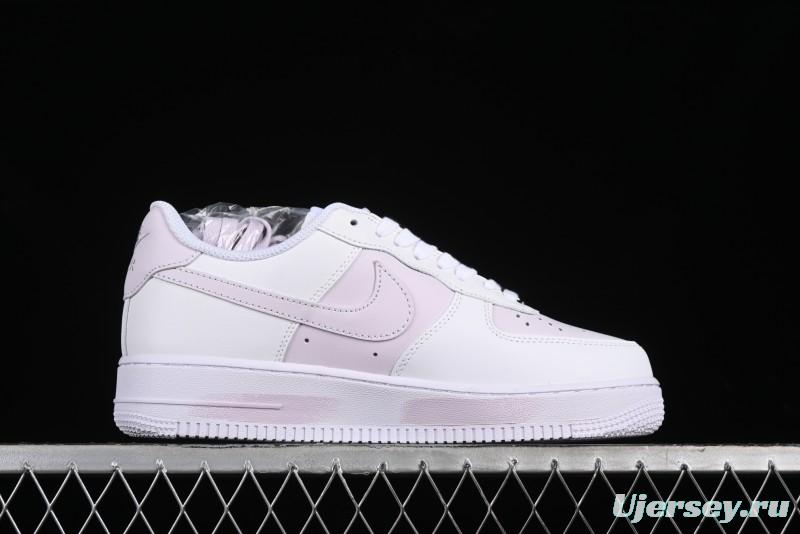 Nike Air Force 1 '07 Low Casual Sneakers with Anime-inspired White Pink Purple Spray Paint Design - CW2288-111