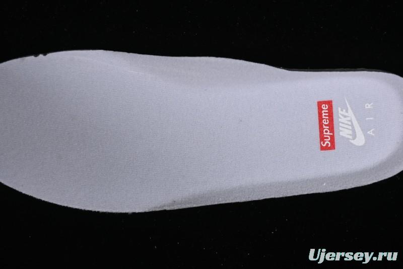 Supreme x Nike Air Force 1 '07 Low Casual Sneakers with Full-Length Air Solo Cushion - CU9225-010