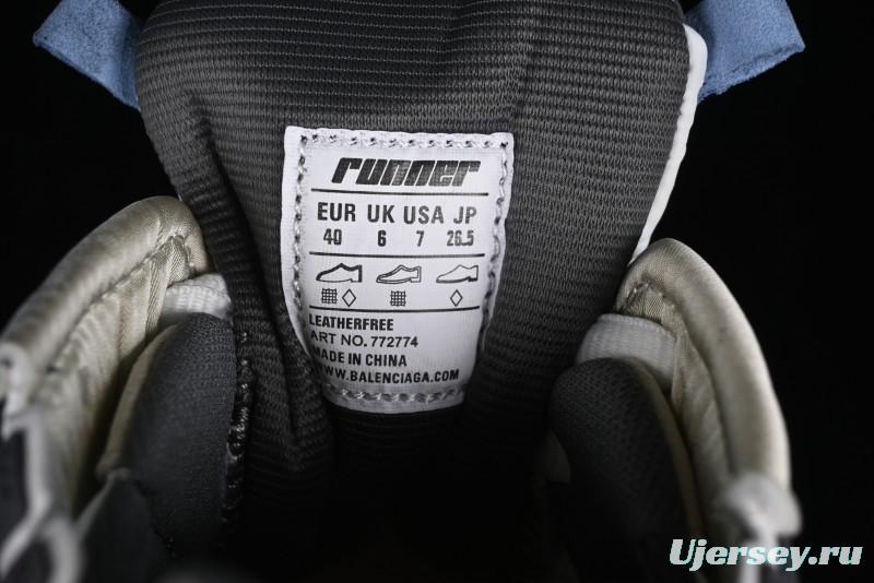 Balenciaga Runner Kith Four Color Retro Casual Shoes - W3RMU0150