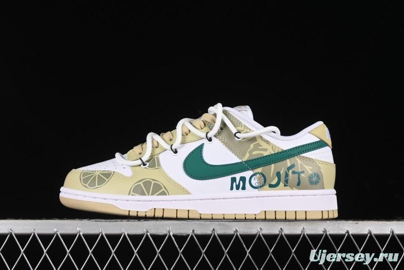 Nike Dunk Low SB Lemon Mojito Casual Skate Shoes - DV0833-100