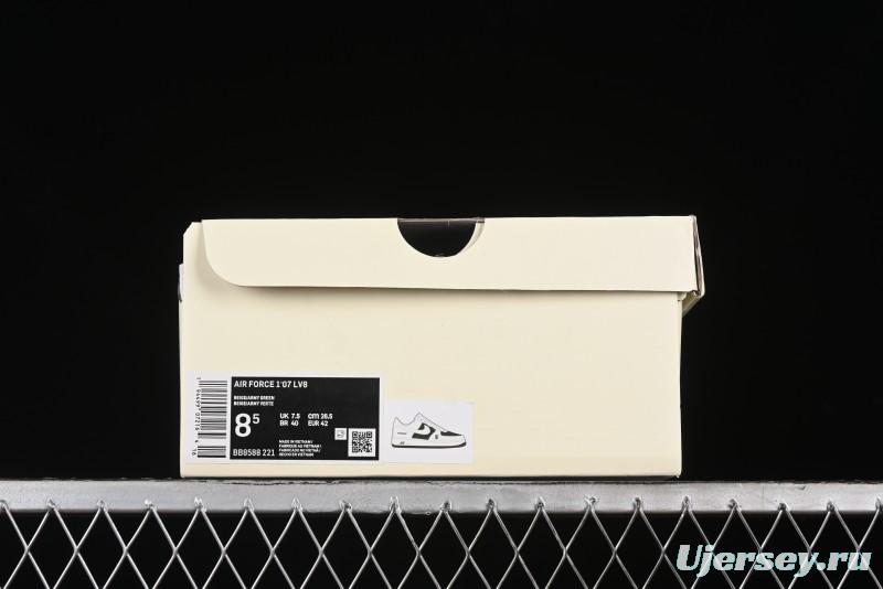 Nike Air Force 1 '07 Low Burberry Collaboration - Off White Mint Green Low Top Casual Sneakers - BB8588-221
