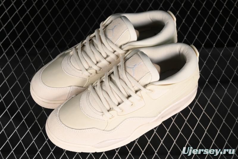 Nike Air Jordan 4 Remastered Retro Sneakers in White Grey - FQ7940-200