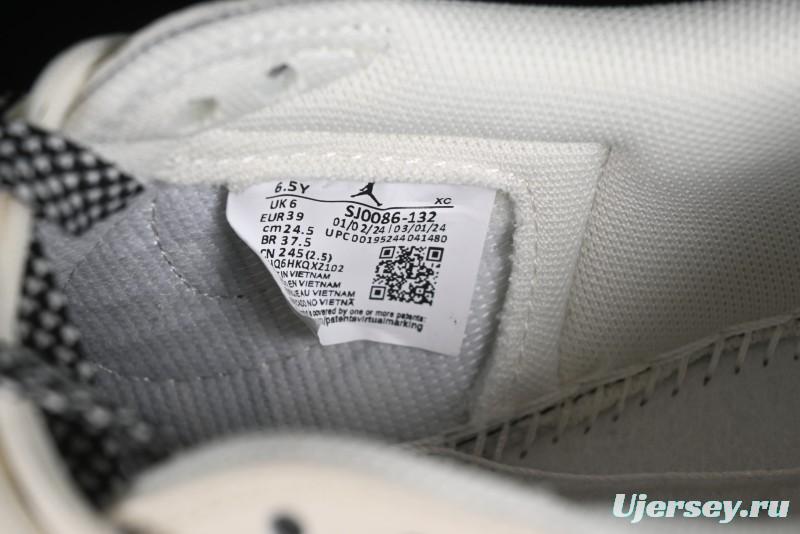 Nike Travis Scott x Fragment Design x Air Jordan 1 Low OG SP AJ1 Supreme Collaboration - SJ0086-132