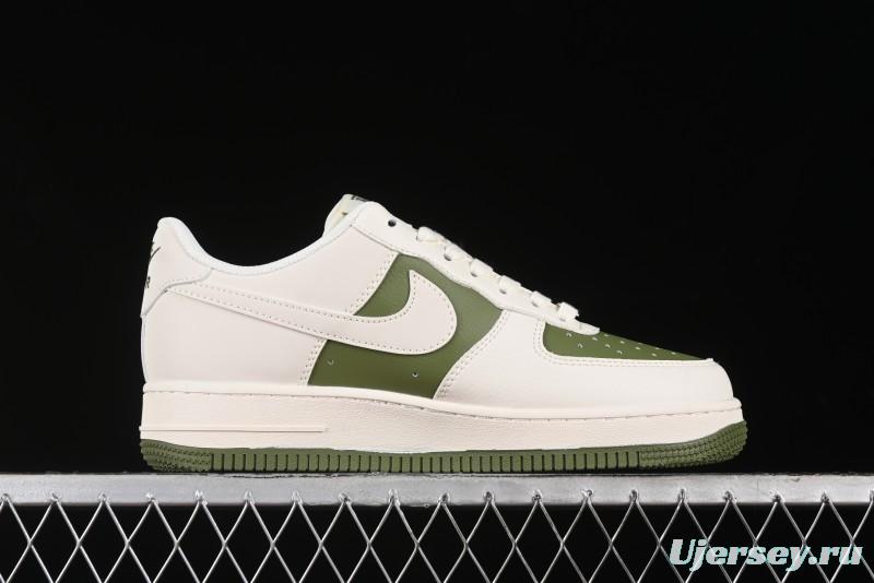 Nike Air Force 1 '07 Low Burberry Collaboration - Off White Mint Green Low Top Casual Sneakers - BB8588-221
