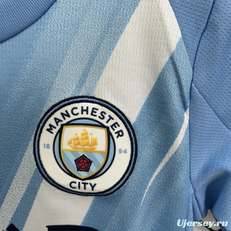 25/26 Kids Manchester City Home Size 16-28 Jersey