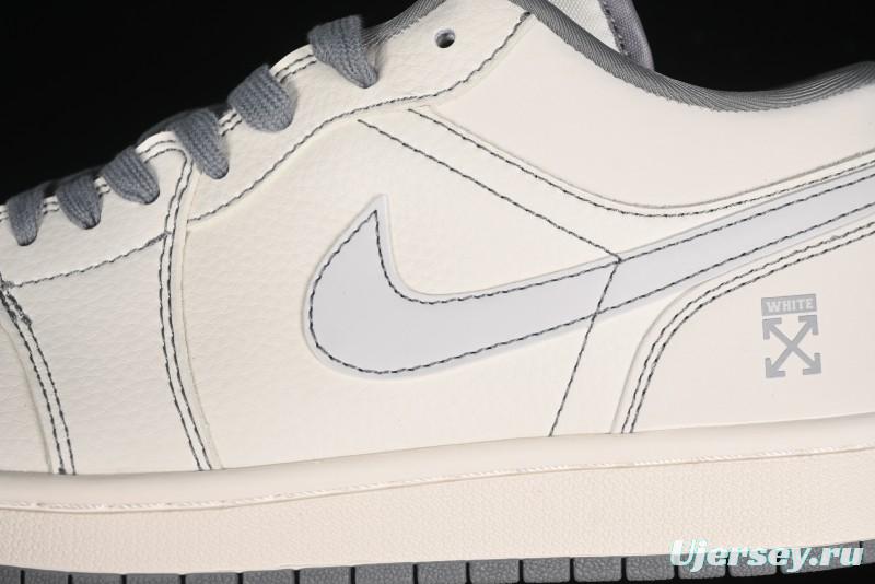 Nike Air Jordan 1 Low OFF-WHITE Collaboration Retro Basketball Shoes - CF3688-022