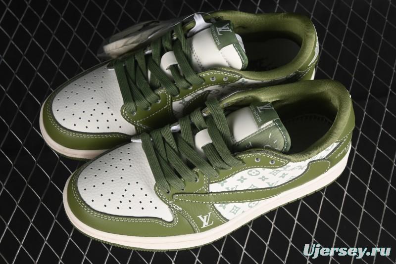 Nike Travis Scott x Fragment Design x Air Jordan 1 Low OG SP AJ1 LV Collaboration - LX1988-105