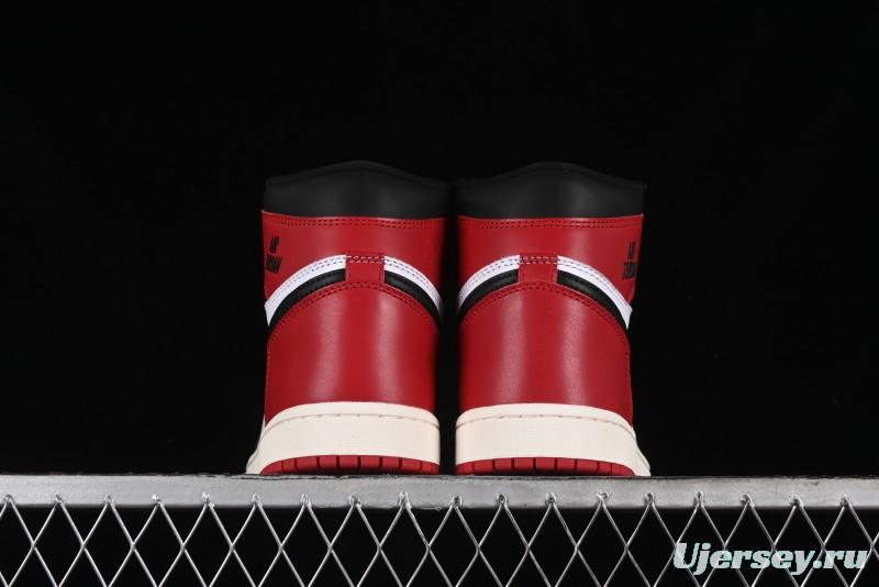 Nike Air Jordan 1 High OG Retro Basketball Shoes with Black Toe Design - DZ5485-106