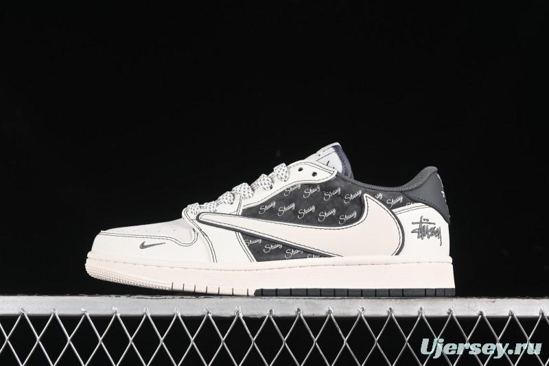 Nike Air Jordan 1 Low OG SP Travis Scott x Fragment Design Collaboration Sneakers - SJ2068-123