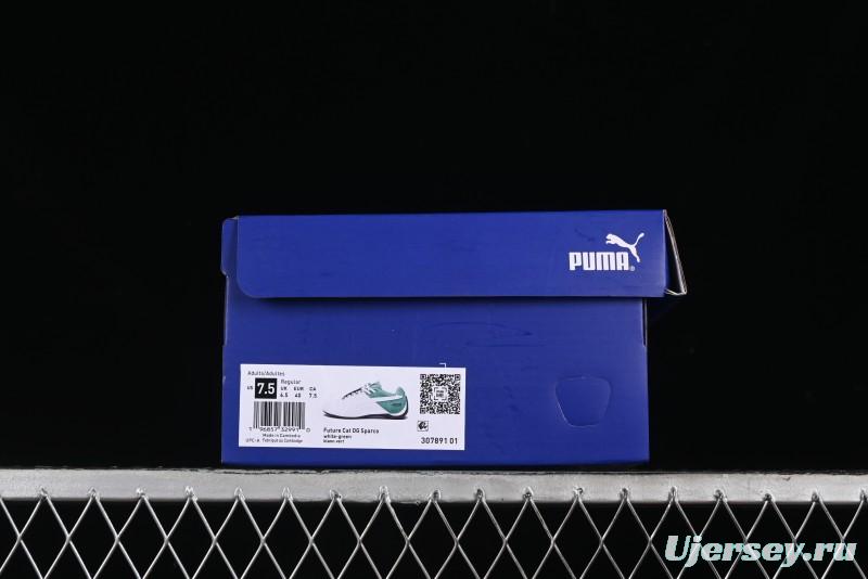 Puma Sparco Future Round Toe Lace-Up Leather Fabric Low-Top Lifestyle Casual Shoes - 307891-01