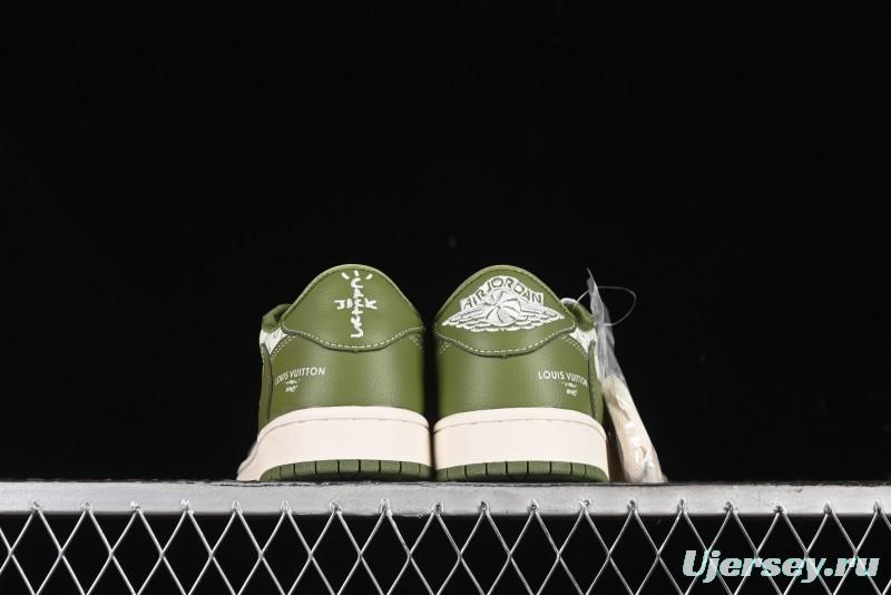 Nike Travis Scott x Fragment Design x Air Jordan 1 Low OG SP AJ1 LV Collaboration - LX1988-105