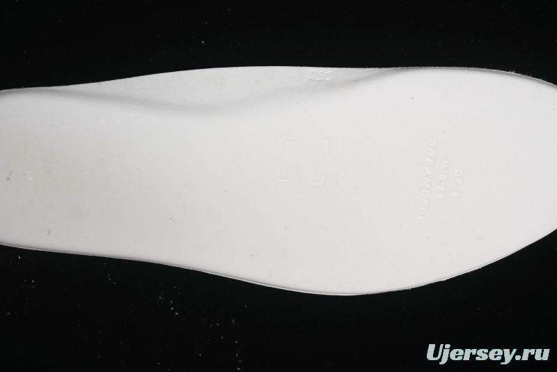 Nike Air Jordan 1 Low 85 Retro Sneakers in White with Metallic Blue Swoosh - FB9933-141