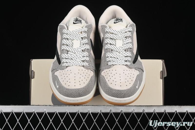 Nike Travis Scott x Fragment Design x Air Jordan 1 Low OG SP AJ1 Sneakers - JH6089-006