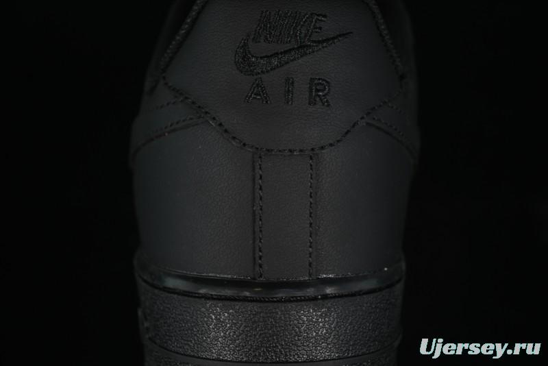 Nike Air Force 1 '07 Low LV Custom All Black Casual Sneakers - 315122-101