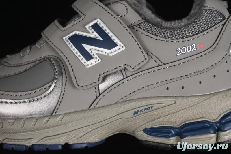 New Balance 2002R Series Hook & Loop Kids Shoes with Fleece Lining - PV2002RA