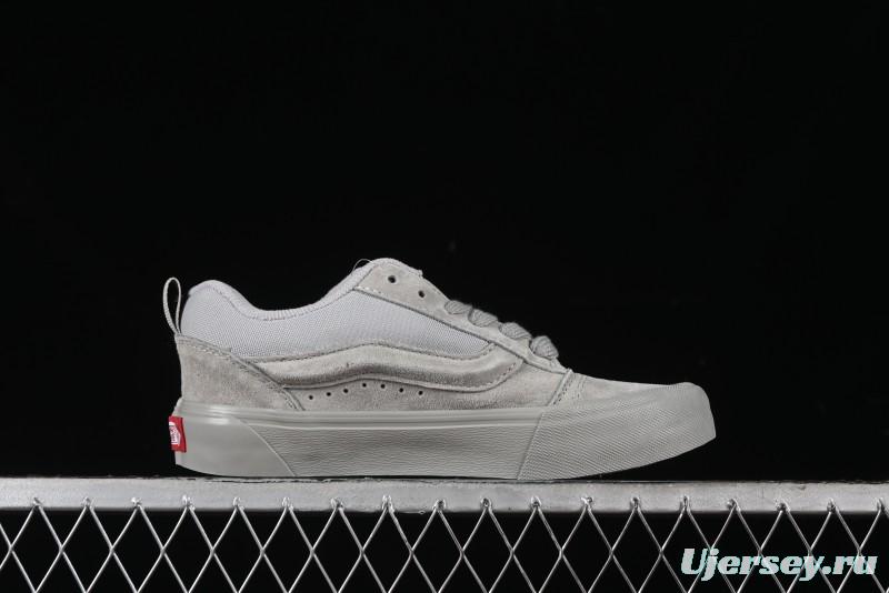 Vans Knu Skool Low Top Retro Casual Vulcanized Sneakers in Grey - VN000CRPBXC