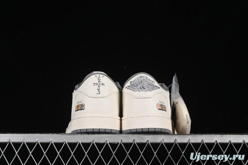 Nike Travis Scott x Fragment Design x Air Jordan 1 Low OG SP AJ1 Low Top Casual Sneakers - DM6688-607