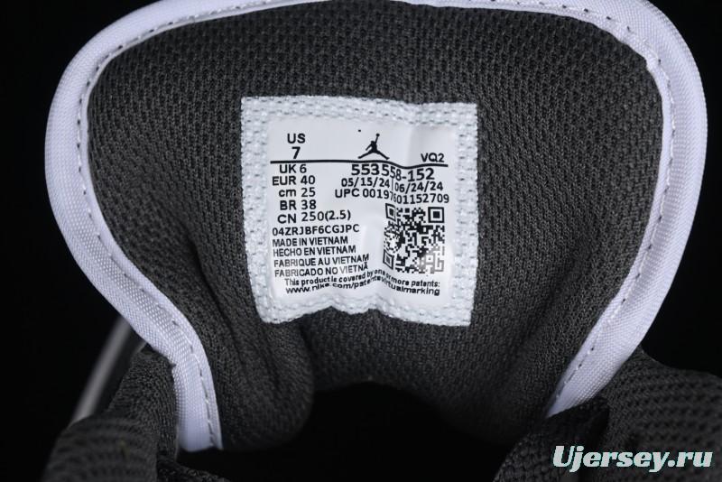 Nike Air Jordan 1 Low Iron Grey Casual Sneakers - 553558-152