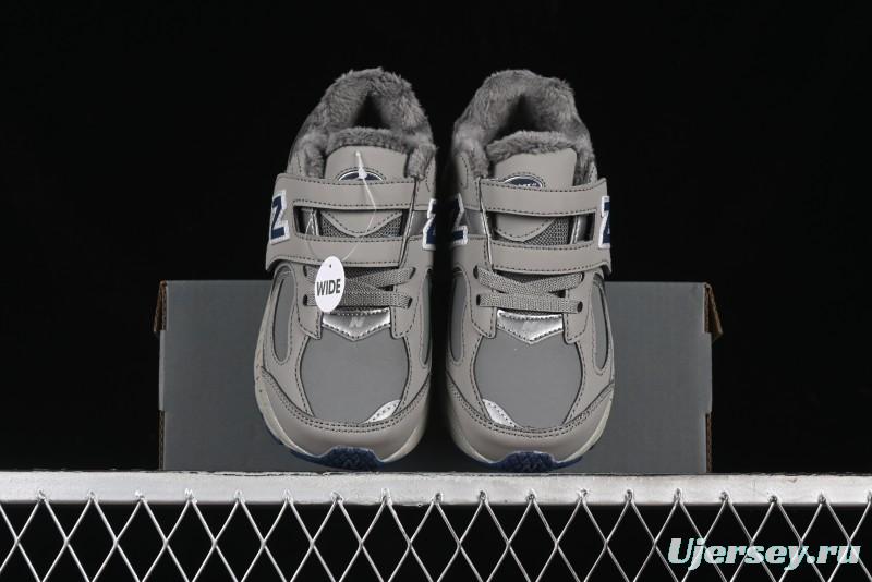 New Balance 2002R Series Hook & Loop Kids Shoes with Fleece Lining - PV2002RA