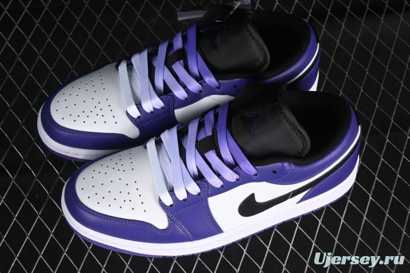 Nike Air Jordan 1 Low AJ1 Grape Purple Low-Top Basketball Shoes - 553558-500